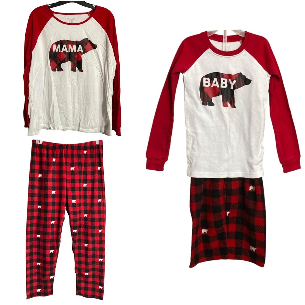 NEW Children’s Place Mama Bear & Baby Bear Matching Holiday Pajamas - XXL 4T